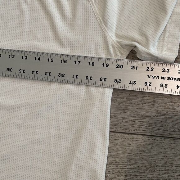 Outdoor Voices Think Fast Mesh T-Shirt Men’s Size Large White Outdoors Hiking - Picture 5 of 7